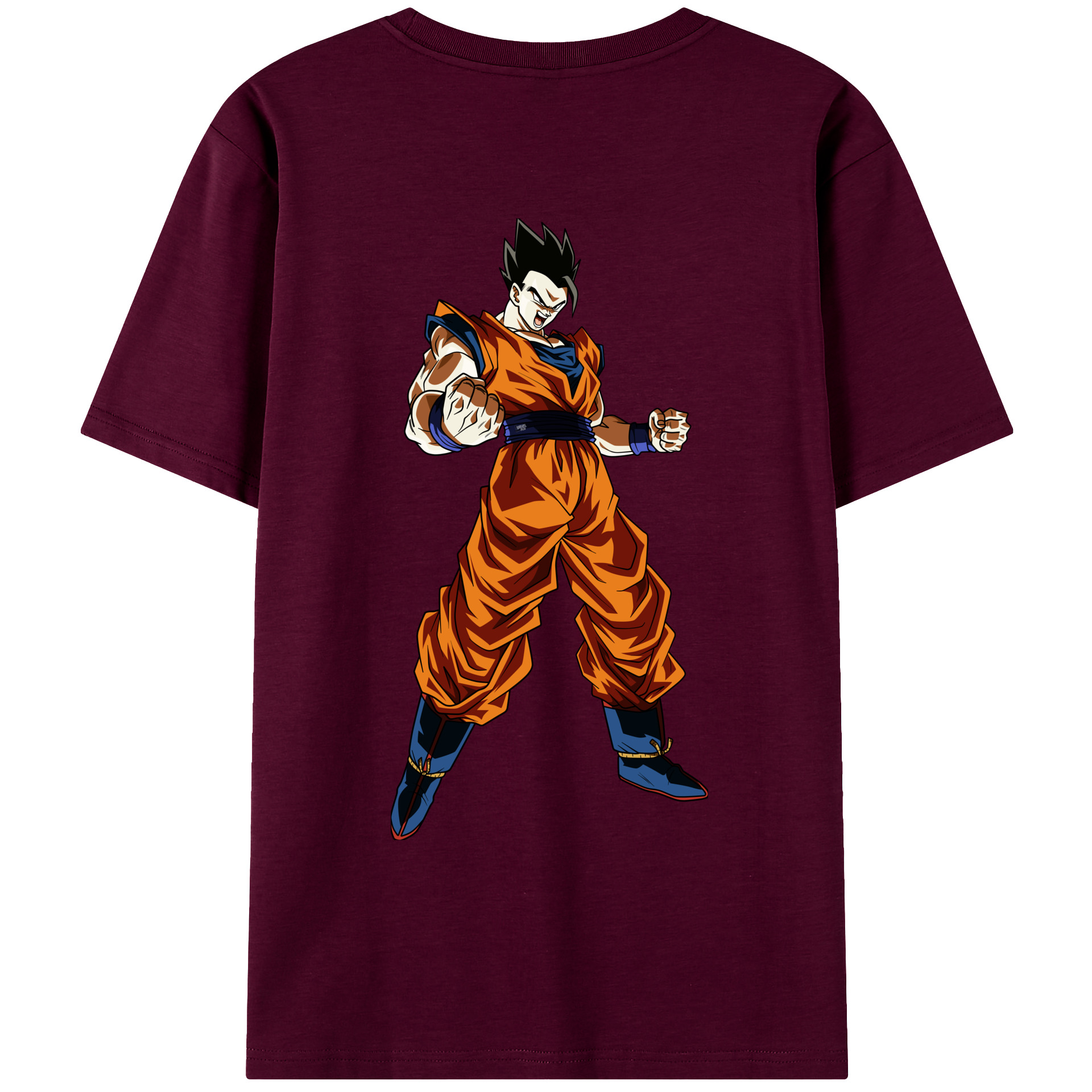 （画像用） ドラゴンボール 孫 悟飯（そんごはん）DRAGON BALL Son Gohan レディース半袖Tシャツ(バックプリント)